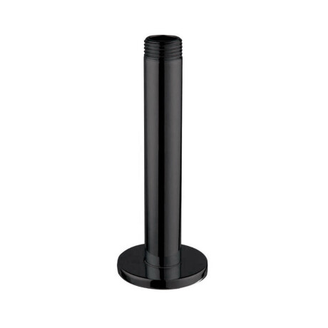 GRIFERIA BRAZO DE DUCHA VERTICAL NEGRO MATE BAÑO 12CM NEGRO