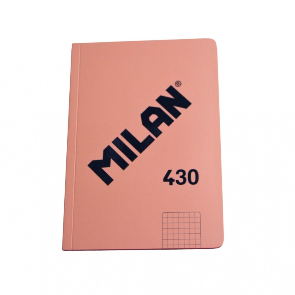CUADERNO MILAN TAMAÑO A5 CUADRICULADO DE 48 HOJAS COLOR ROSADO CUADERNO MILAN TAMAÑO A5 CUADRICULADO DE 48 HOJAS COLOR ROSADO