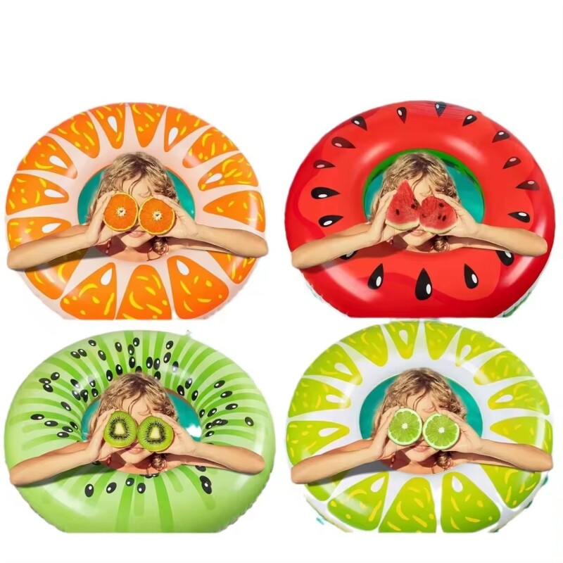 Flotador Inflable Piscina 90cm – Anillo Frutas Multicolor Kiwi