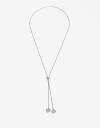 Collares Cortos Metal Collar De Acero Plateado Con Dije - Plateado