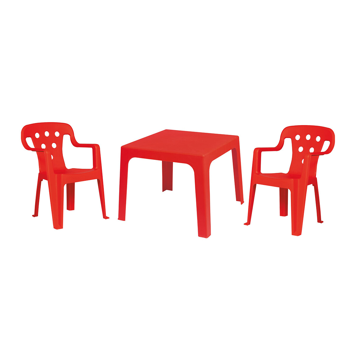 Juego De Mesa + 2 sillas infantil - ROJO 