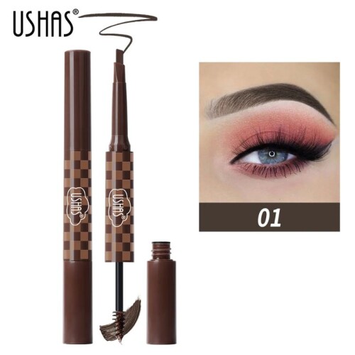 Ushas - Lapiz 2 En 1 Para Cejas - Tono 01 Ushas - Lapiz 2 En 1 Para Cejas - Tono 01