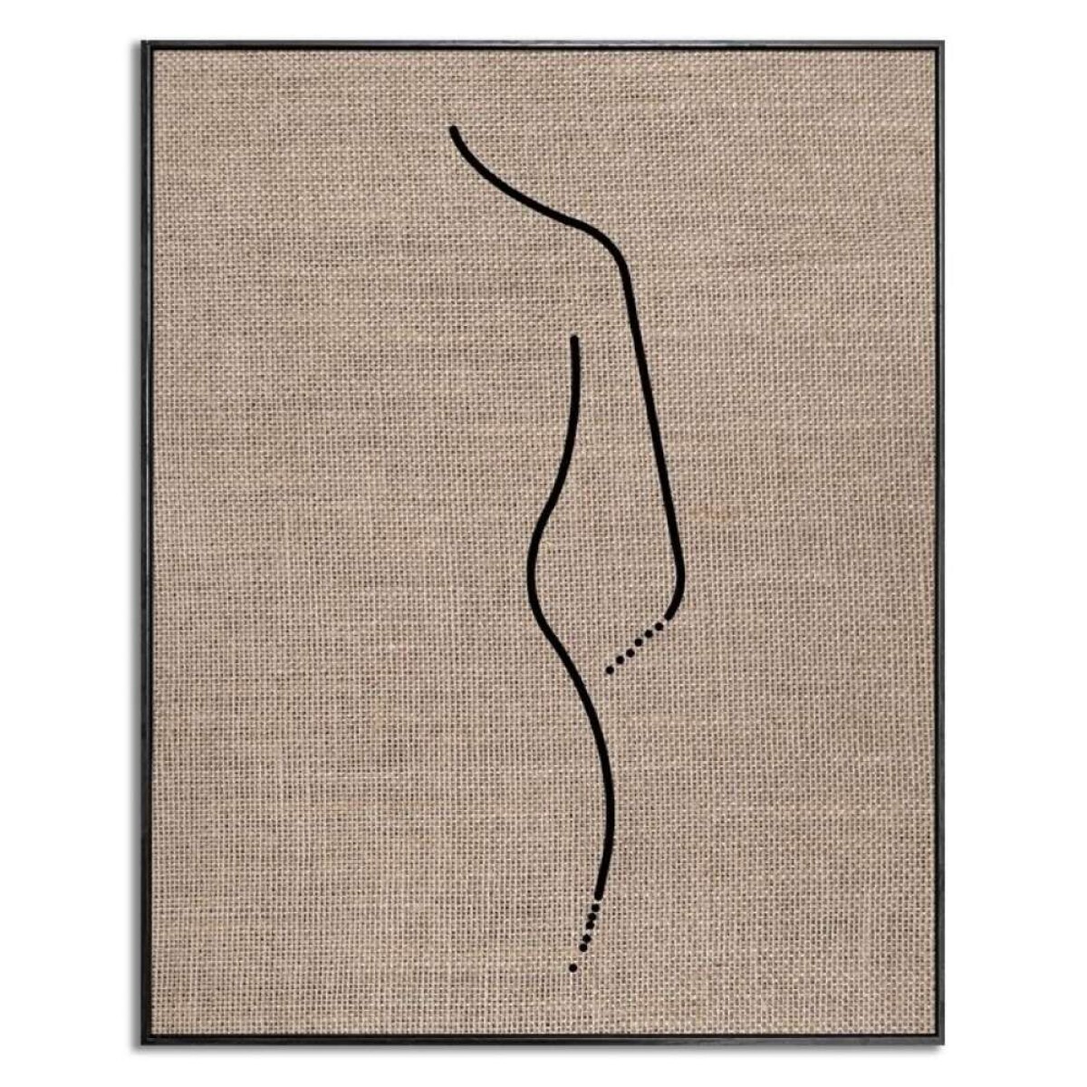 Cuadro Canvas 40X50Cm - Marco Silueta Arpillera 2 