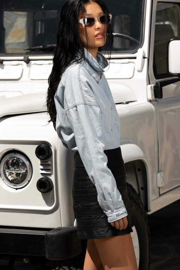 Mini Rock Cuero Mini Rock Cuero