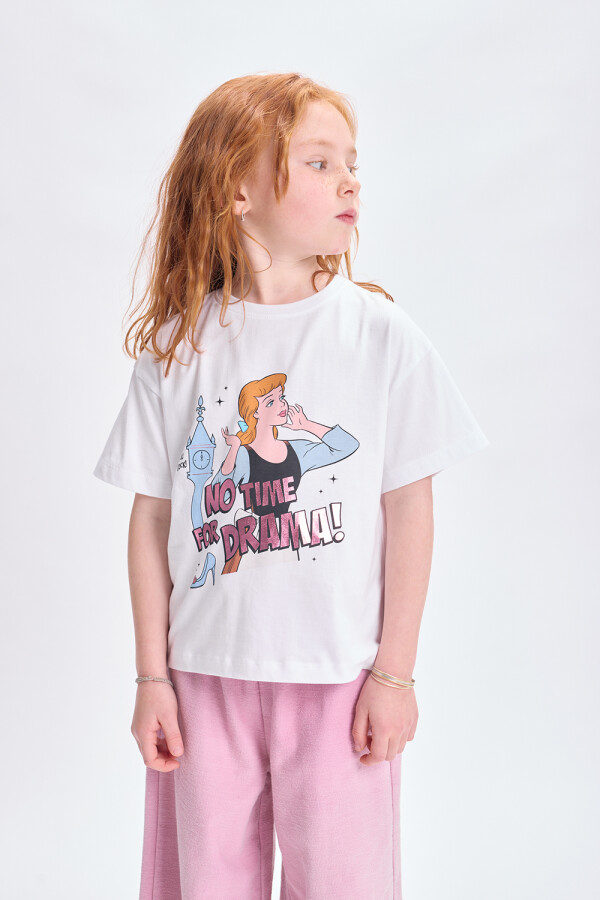 Remera manga corta Cenicienta Crudo
