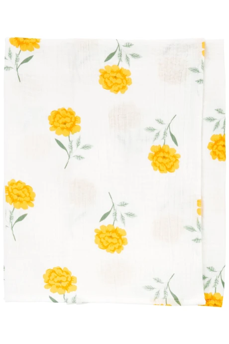 Manta de gasa, diseño floral Manta de gasa, diseño floral
