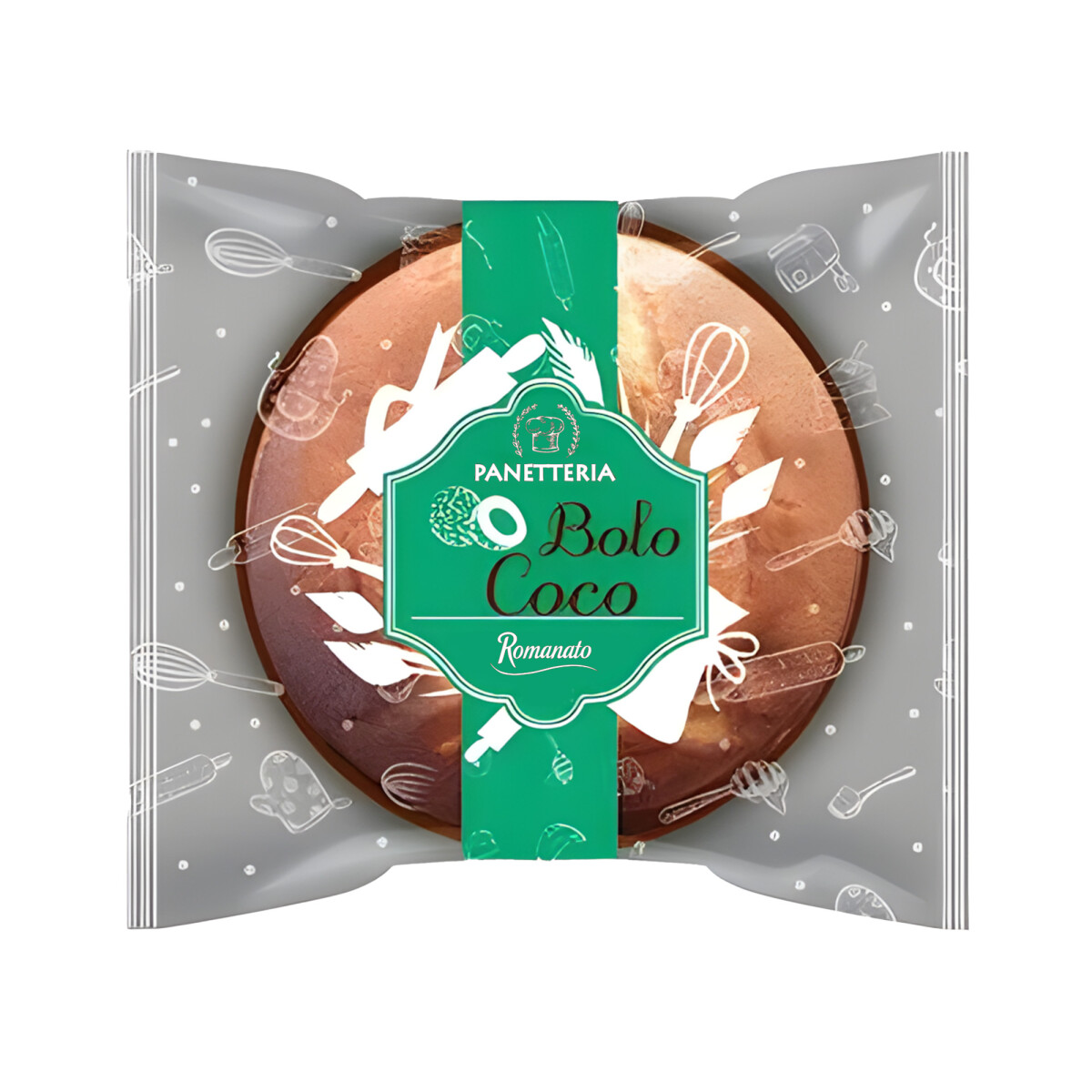 TORTA BOLO ROMANATO PANETTERIA 300 Grs - Coco 