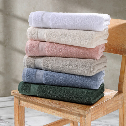 Toalla Baño Elis Döhler 65 cm x 130 cm 100% Algodón CELESTE