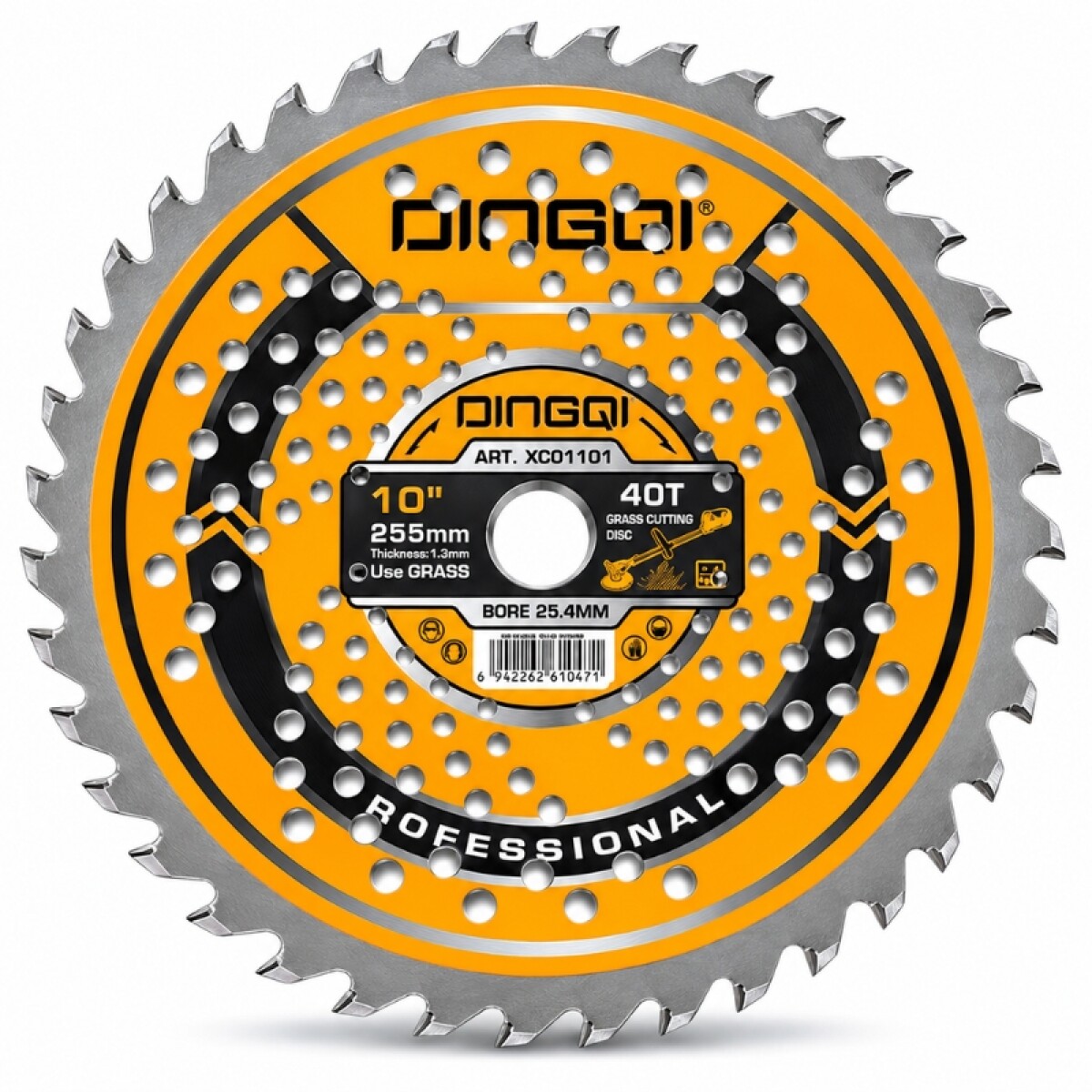 DINGQI DISCO PARA DESMALEZADORA 255x1.3MM 40 DIENTES 