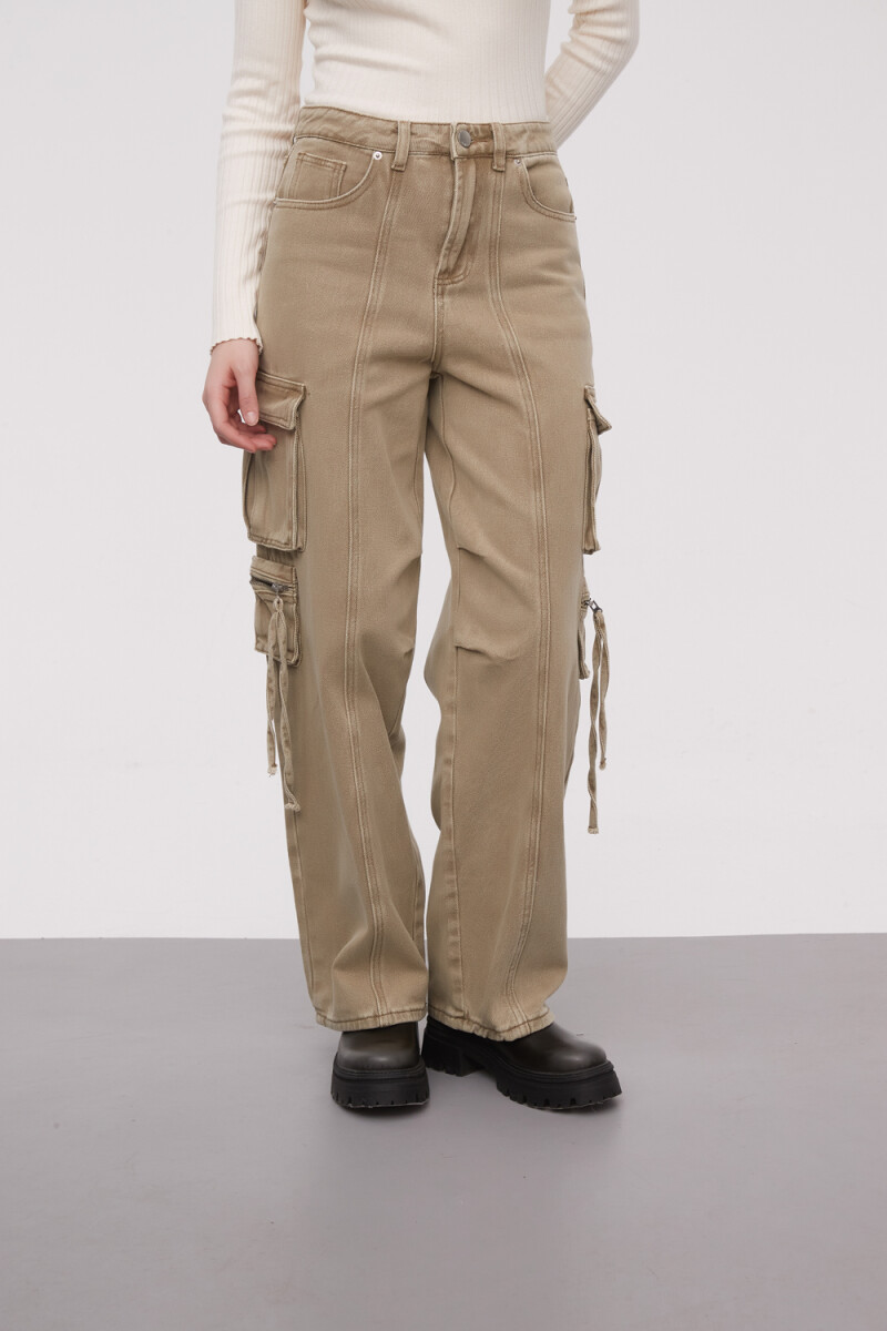 Pantalon Femi - Verde Oliva Claro 