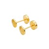 Abridores Círculo tallado-Oro 18k-Sin piedra-AB9524 sinpiedra