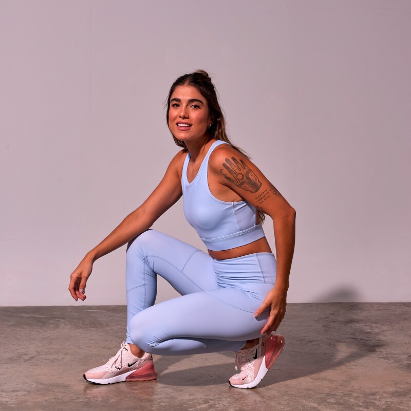 Pantalón Largo Lupe Legging de Mujer Celeste