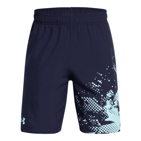 UA Tech Woven Graphic Short-BLU BLU-410