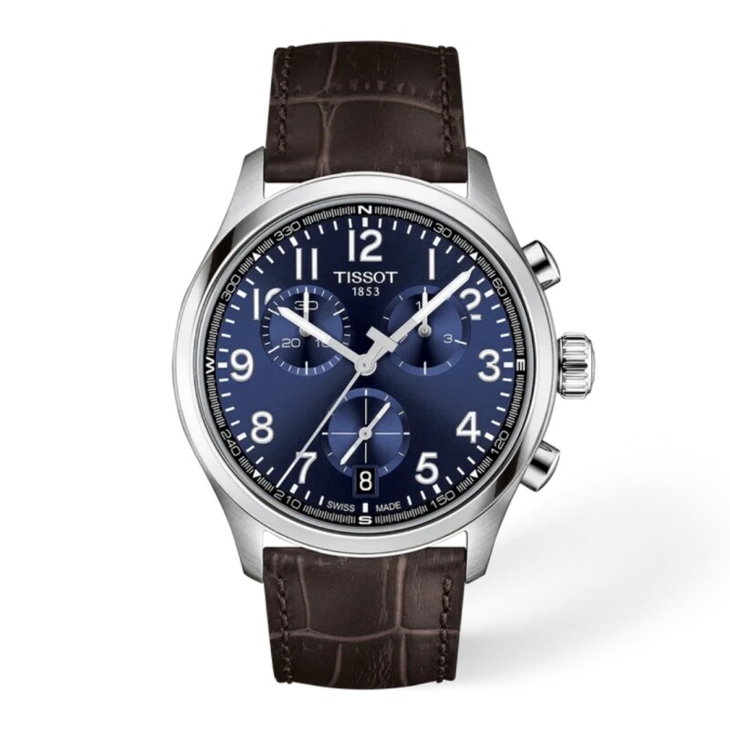 Reloj Tissot Chrono L 42mm Azul Cuero Hombre T1164171604200 Reloj Tissot Chrono L 42mm Azul Cuero Hombre T1164171604200