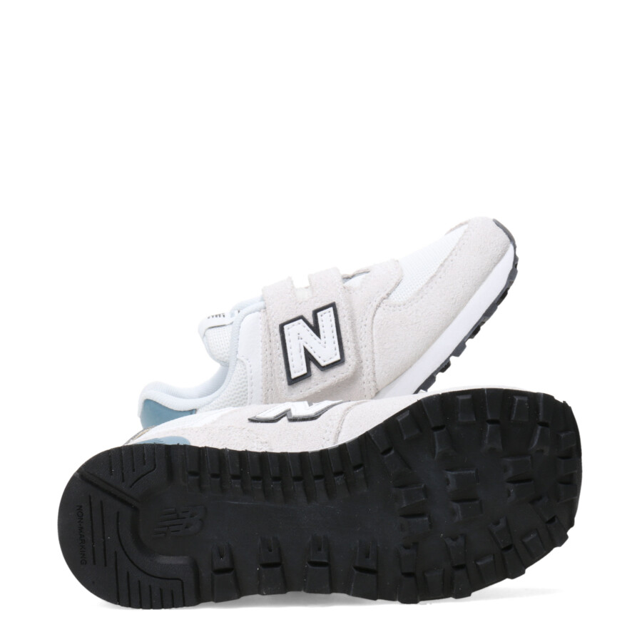 Championes de Niños New Balance P574 Velcro Gris - Blanco