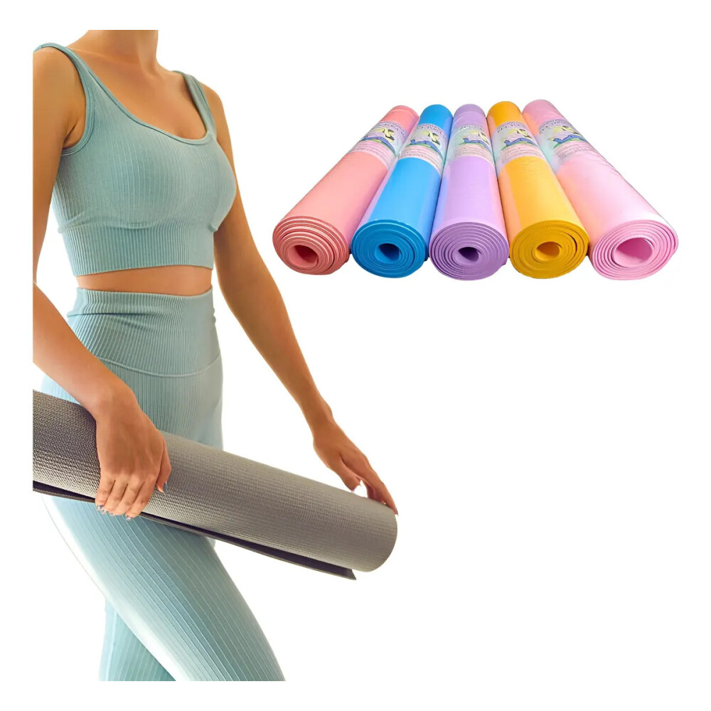 Alfombra para ejercicio, yoga, pilates. 4mm de espesor Salmon