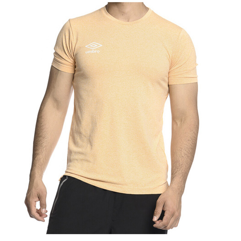 Remera de Hombre Umbro Arrow Anaranjado Melange - Blanco