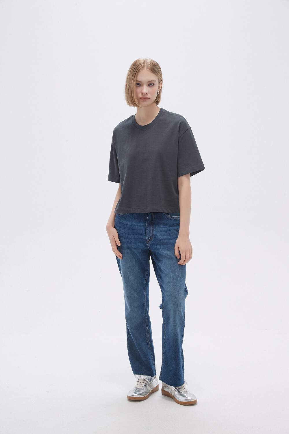 Remera Solisa Gris Topo