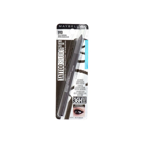Delineador en Gel Waterproof Bold Brown 910 Tattoo Studio - Maybelline Delineador en Gel Waterproof Bold Brown 910 Tattoo Studio - Maybelline