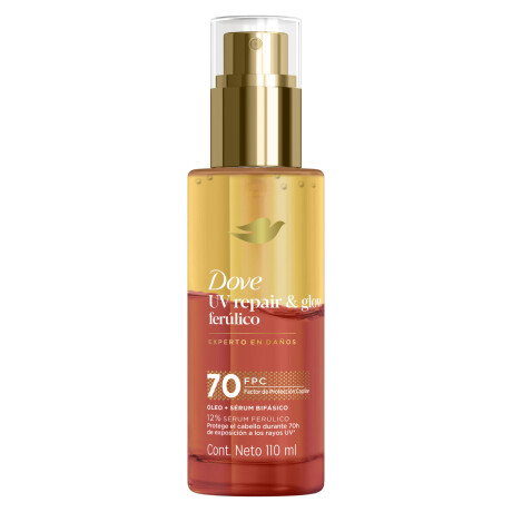 Óleo Capilar Dove UV Repair & Glow + Ferúlico 110ml Óleo Capilar Dove UV Repair & Glow + Ferúlico 110ml
