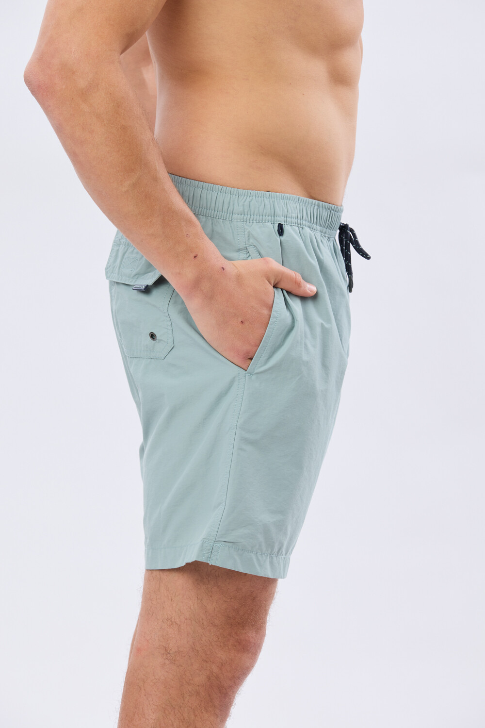SHORT DE BAÑO LISO Denim