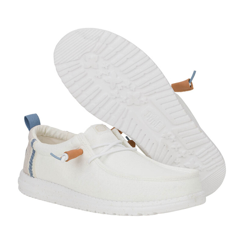 Wally Craft Linen - Hombre White/stone Grey