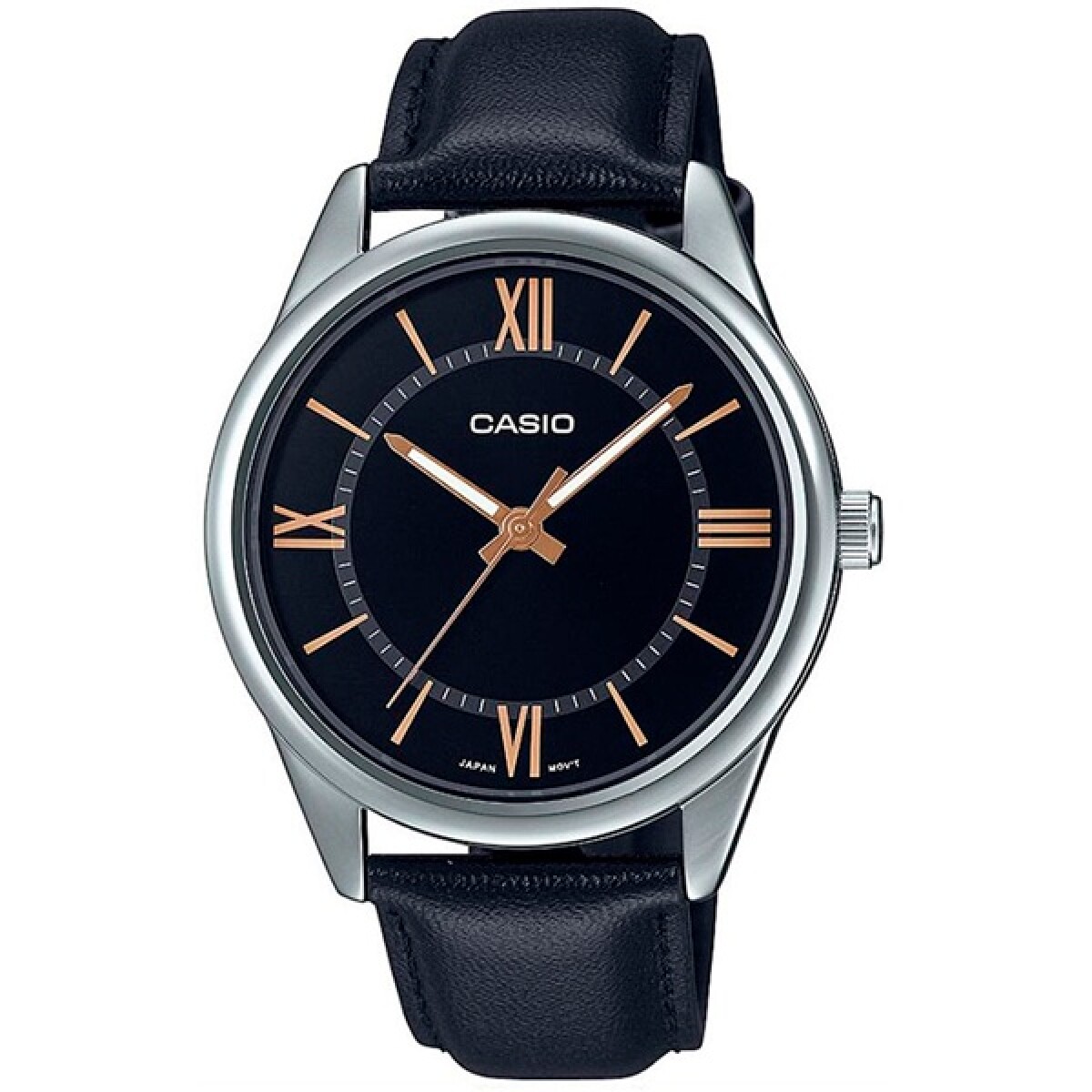 Reloj CASIO MTPV005L-1B5UDF Cuero Negro Esfera 40mm 