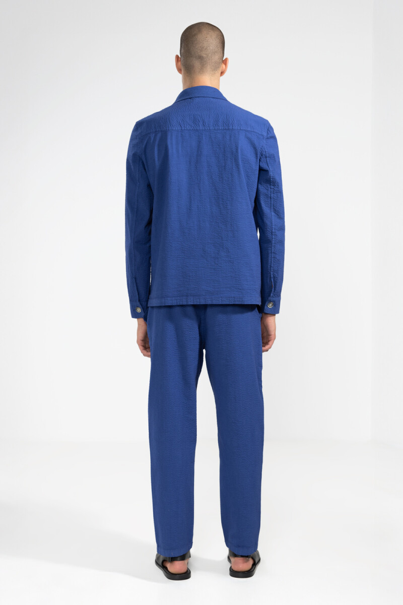 SEERSUCKER PANTS Blue