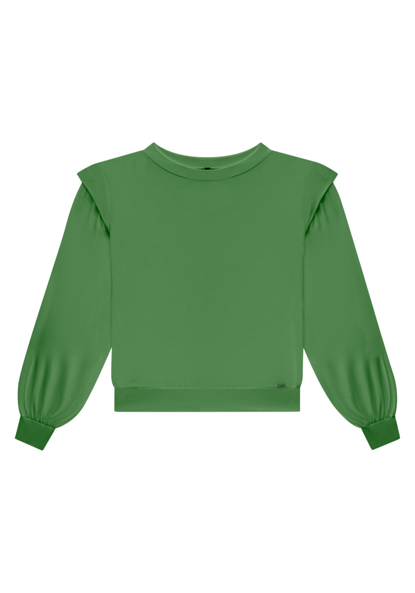 BLUSA PUNTO DE VISCOSA CON ELASTANO - VERDE 