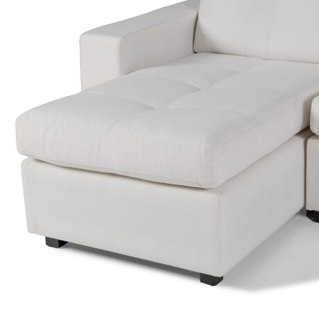 Rinconera Sensa - Tela Microfibra - Chaise izquierdo TC1012 (Marfil)