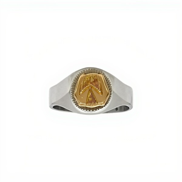 Anillo Profesión Asistente Social -Plata y Oro-Sin Piedra-AP5018 sinpiedra