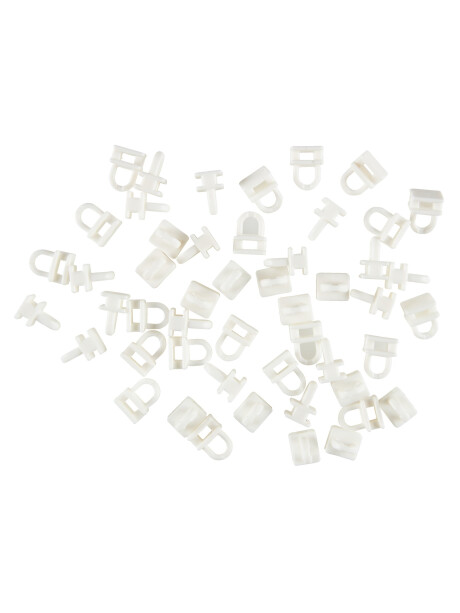 Anillas para riel FIXI 50 uds. blanco Anillas para riel FIXI 50 uds. blanco