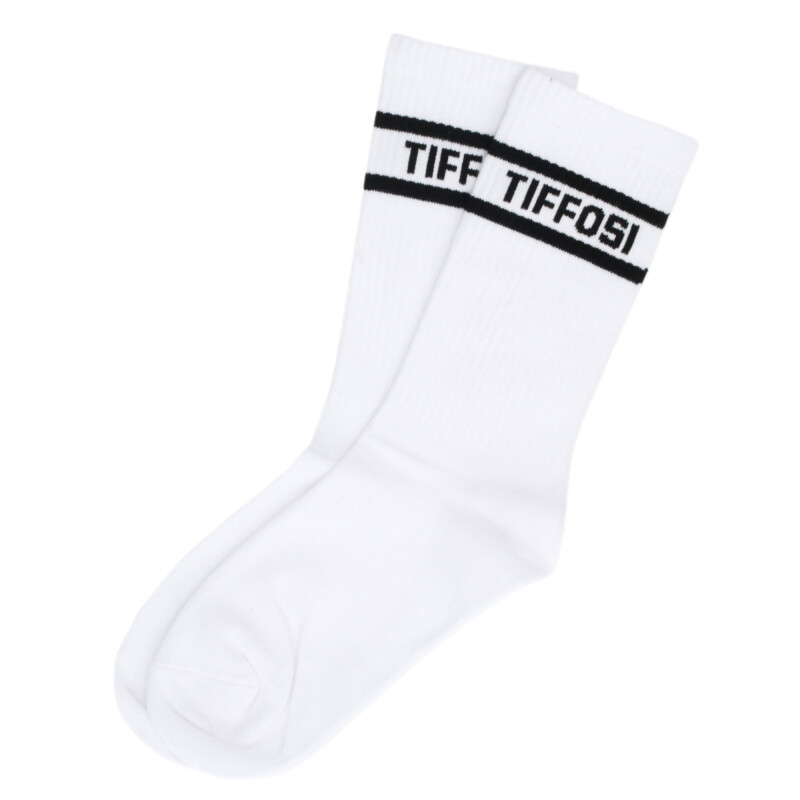 Medias Unisex Tiffosi Media Stripes Blanco