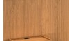 Respaldo 2 plazas continuo con mesa de luz - Moderna Marrón