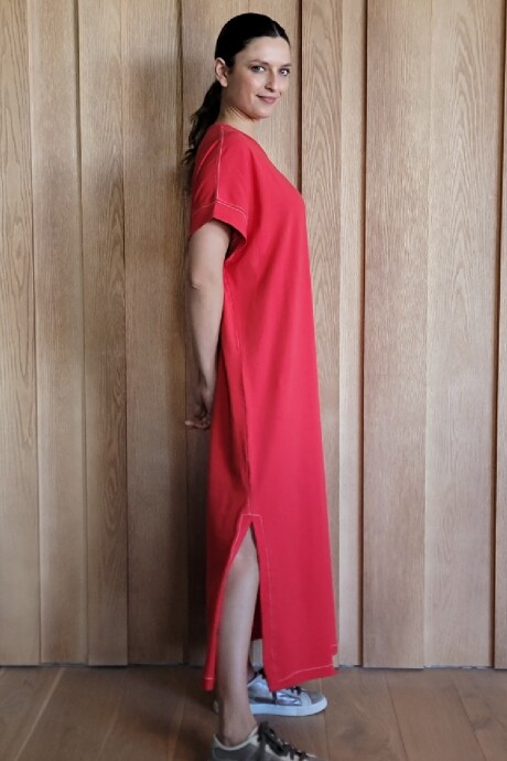 Vestido Agapanto Rojo