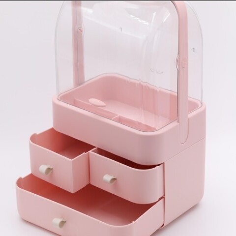 ORGANIZADOR DE MAQUILLAJE CON FUNDA Y CAJONES ORGANIZADOR DE MAQUILLAJE CON FUNDA Y CAJONES