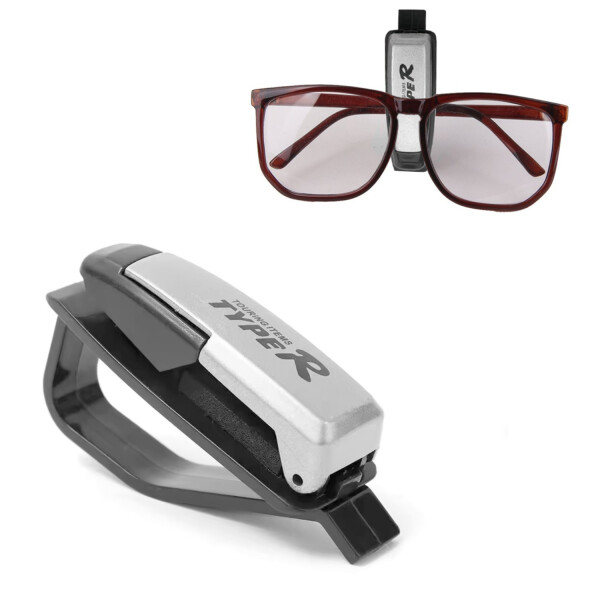 Clip Soporte Lentes o Gafas Parasol De Auto Sujetador Variante Color Gris