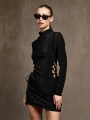 VESTIDO CITRINO NEGRO