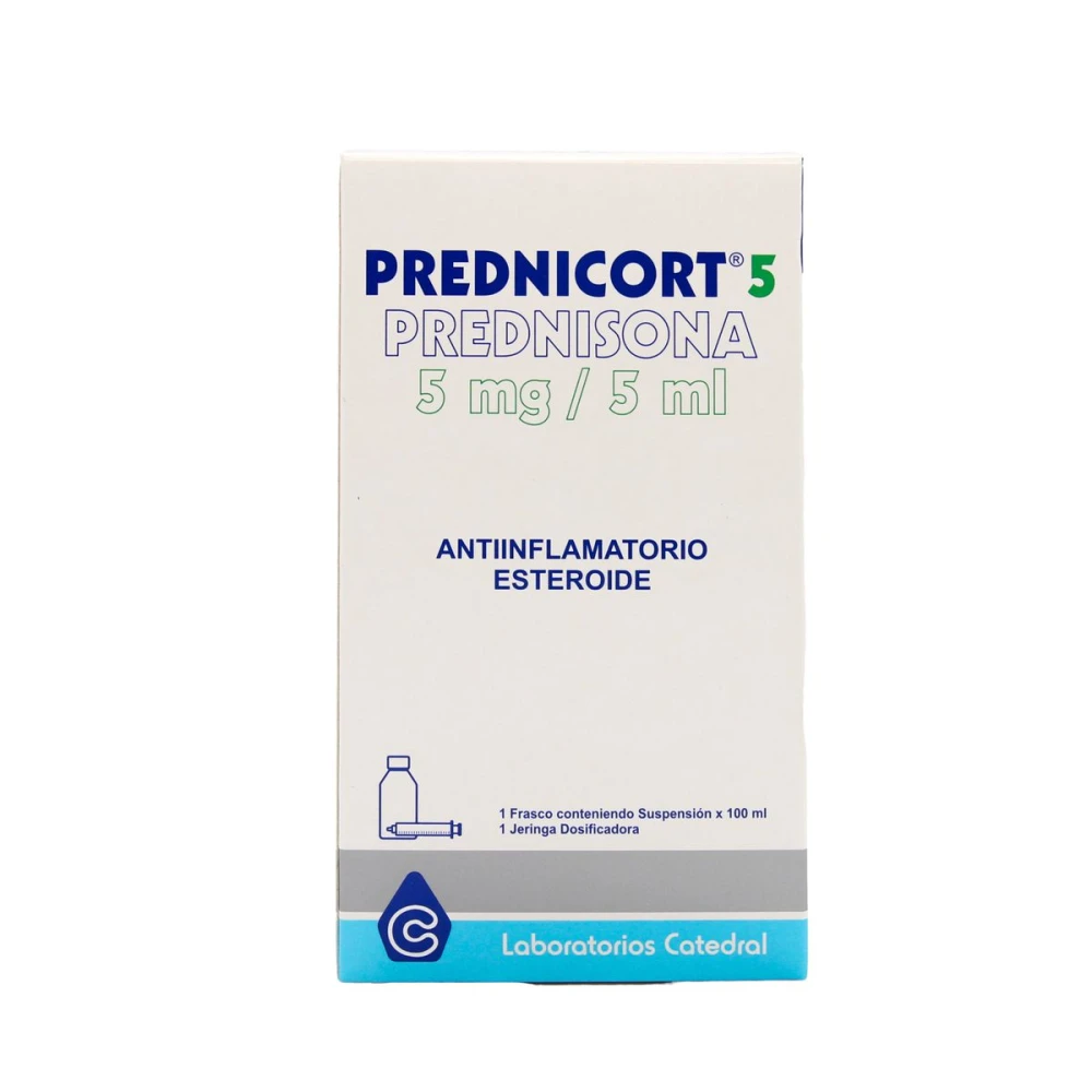 PREDNICORT 5 MG. SUSP. FRASCO X 100 ML.