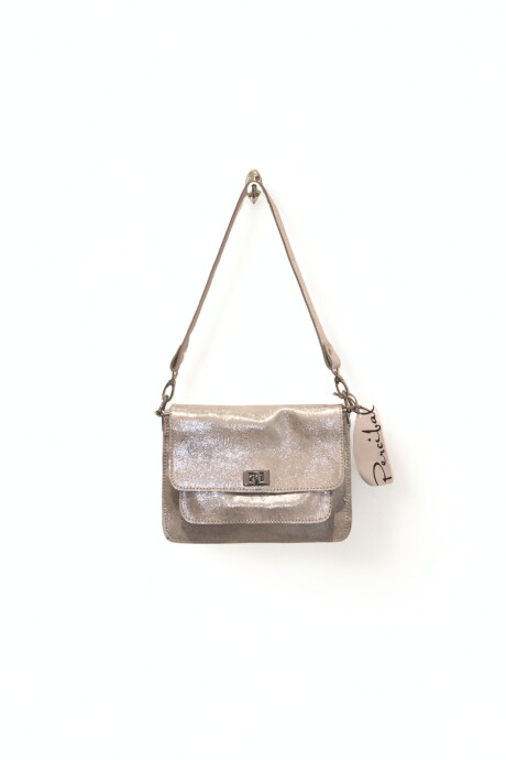 Minibag Amelia Plateada Macchiato