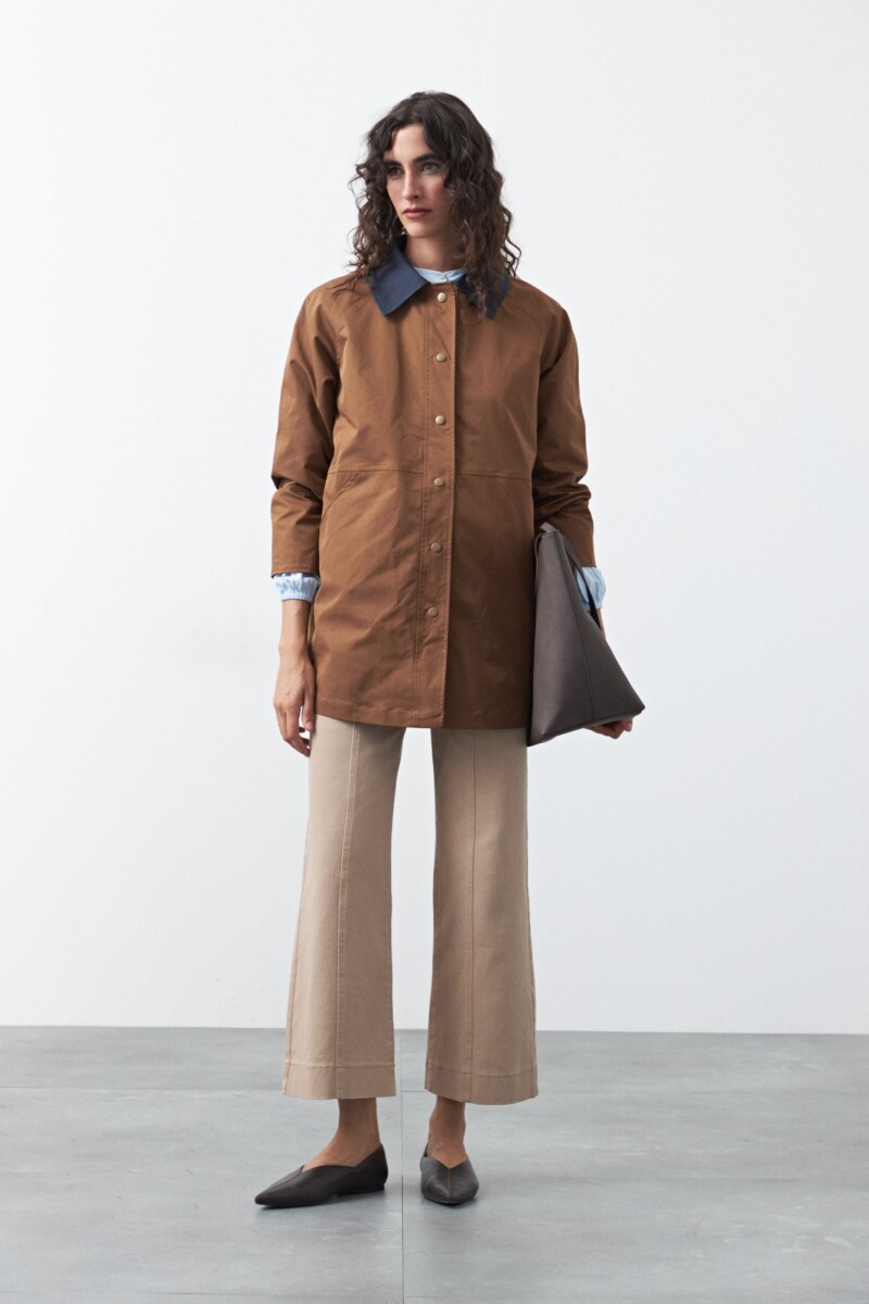 TRENCH SOLENE Marron