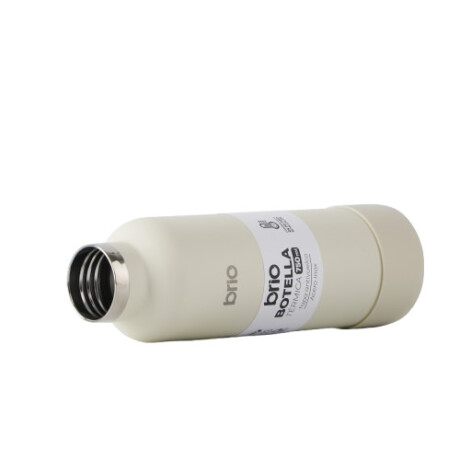 Botella En Acero Inoxidable brio 750ml Con Sorbito Y Manija Crema