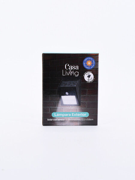 LAMPARA EXTERIOR SOLAR CON SENSOR BLANCO