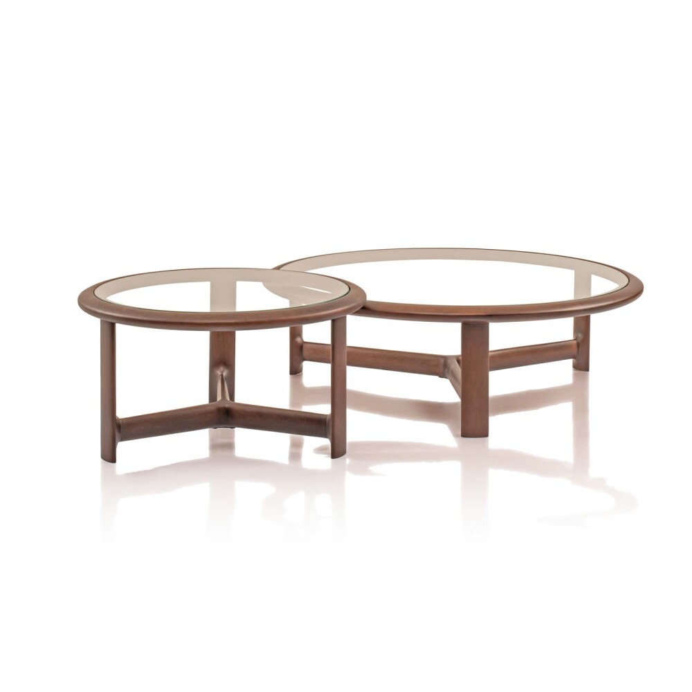 MESA RATONA MADERA-Y-VIDRIO MARRON DONATELLA G CACAO