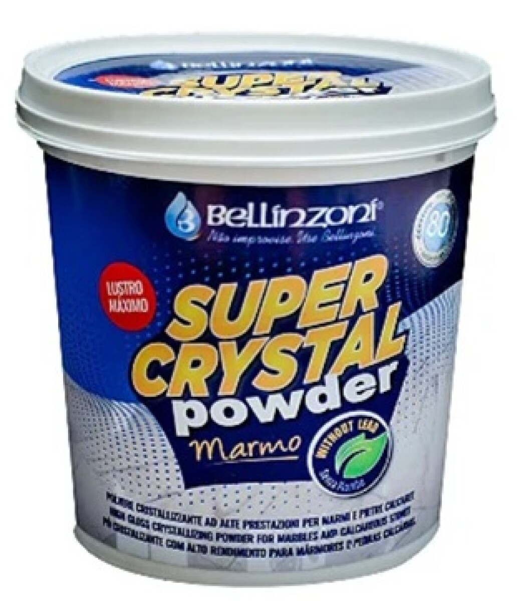 Super Crystal Grana Grossa Polvo para pulido final mármol 1kg Bellinzoni 