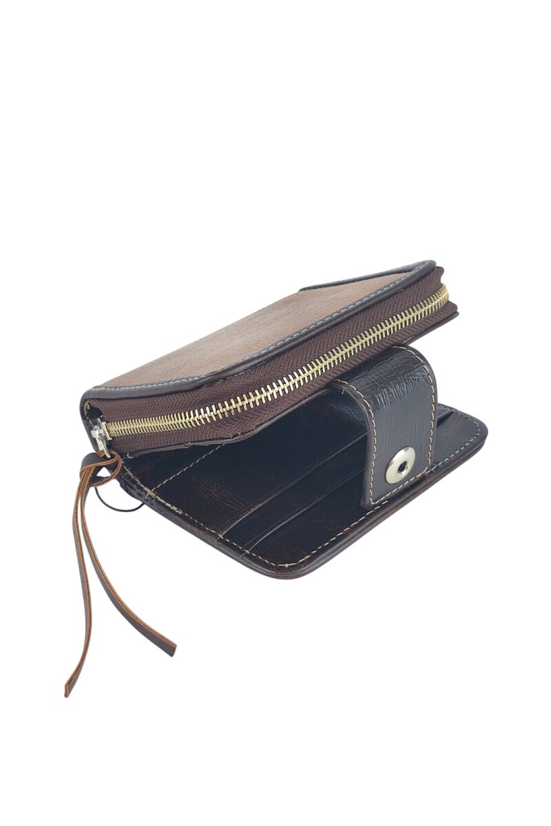 Monedero tarjetero Marron