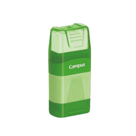 Sacapuntas Campus Doble con Goma Verde