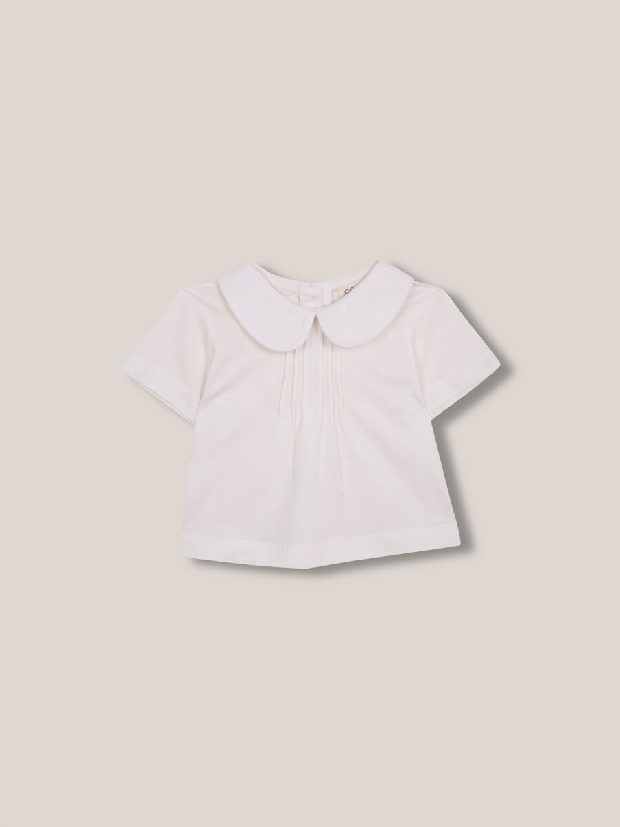 Camiseta Con Cuello Bebe Piedra