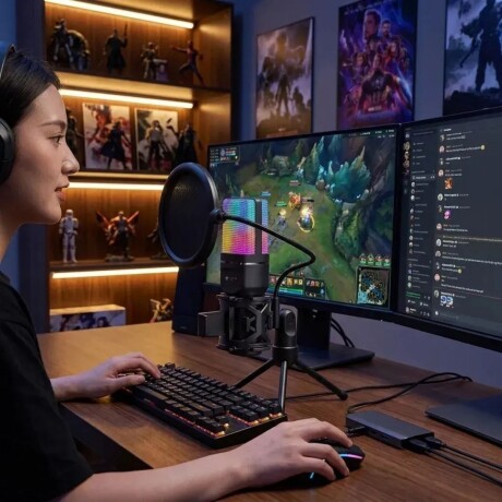 Micrófono gamer RGB SF777R V01