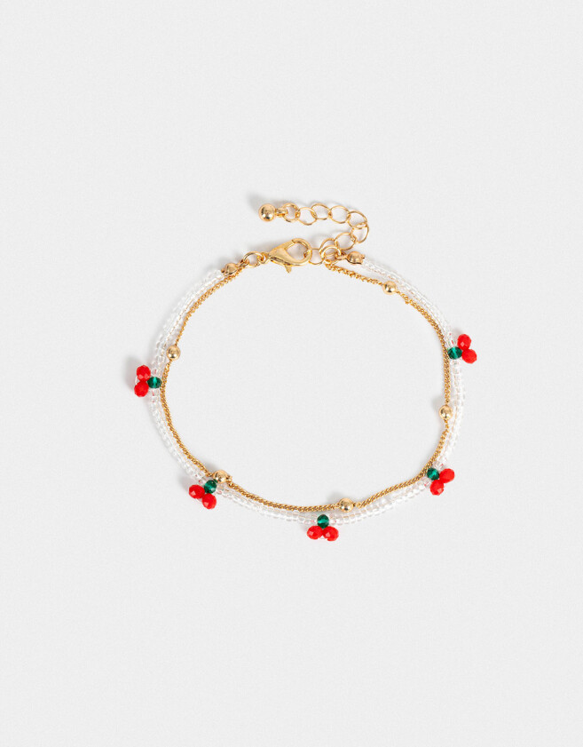 Pulseras Flexibles Sets Frutas Pulsera Flexible Frutas - Dorado